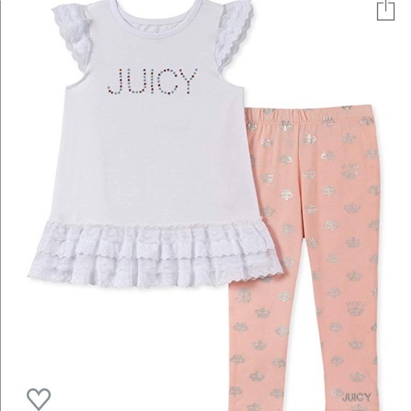 NWT Juicy bedazzled top and leggings set! - Picture 1 of 1